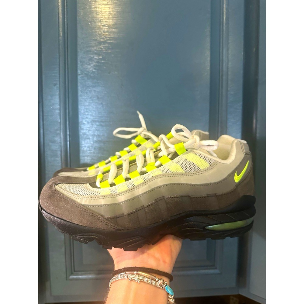 Nike Air Max 95 OG Neon 2015 Women's Grey Volt 307960-002 Sneakers Size 37